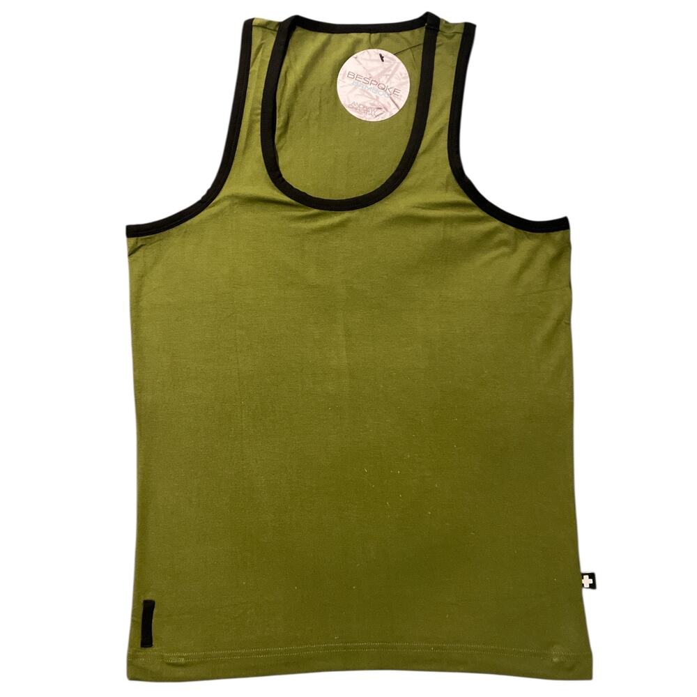Andrew Christian Bespoke Bamboo Tank Top Olive Large